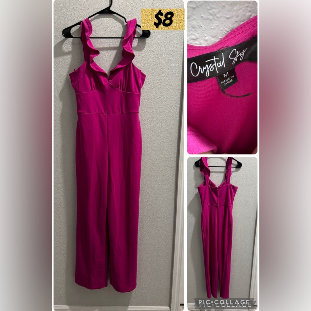 Crystal Sky Pink Jumpsuit